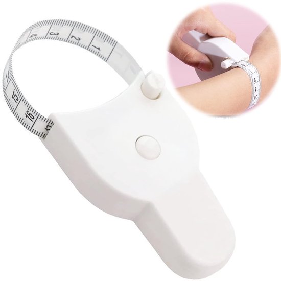 Weiches Maßband 150 Cm / 60 Zoll Zur Körpergrößenbestimmung. Weißes, Einziehbares Maßband.