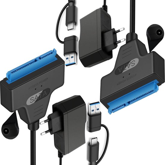 Allecto，sata-zu-usb-adapter，hohe Geschwindigkeit (5 Gbit/s)，geeignet Für 2,5- Und 3,5-zoll-hdds Und Ssds，zuverlässige Datenübertragung