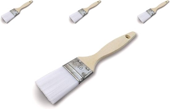 Set Mit 4 Weichen Haarfärbepinseln – Fleckenfrei Für Holzwachs Und Wasserlinien