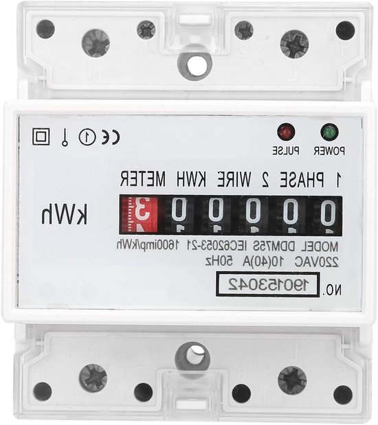 Din-schienen-energiezähler Einphasen-4p-stromzähler Kwh-zähler Watt-energiezähler 10-40a - Energieverbrauchsüberwachung.