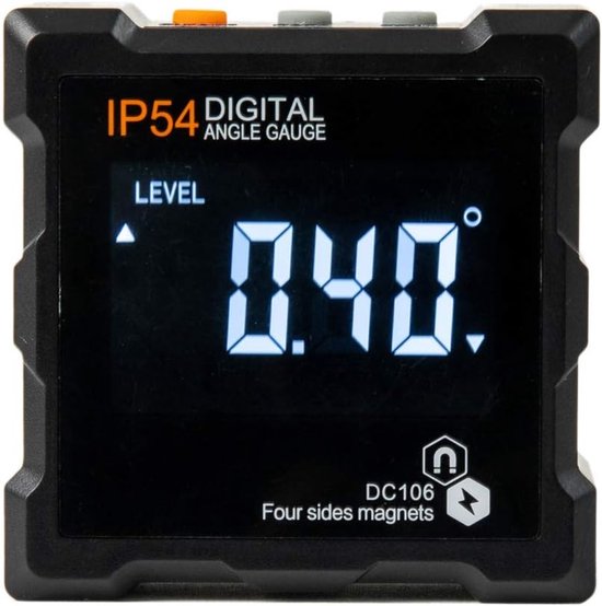Magnetischer Digitaler Neigungsmesser Mit Lcd-anzeige, Wasserdicht, 4 Magnete, Neigungsmesser