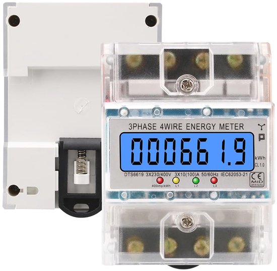Einphasen-energiezähler – Wechselstrom 220 V/230 V/400 V 100 A, Voltmeter/amperemeter