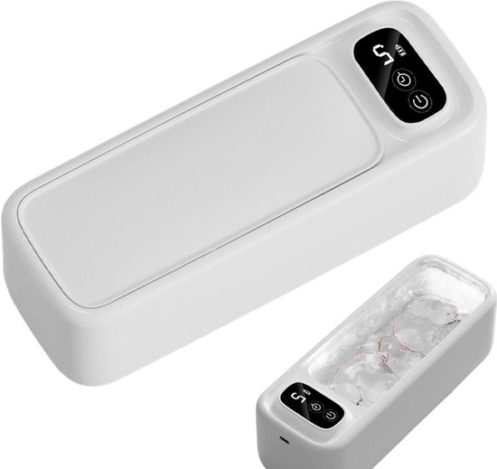 Ultraschallreiniger – Reinigungsgerät – Schmuckpolitur – Digitaler Timer – 22 Cm – Weiß