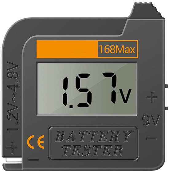 Universeller Digitaler Batterietester, Geeignet Für Alle Batterietypen C, Aa, Aaa, Dn, 9v, 6f22, 1,5v Knopfzellenbatterien
