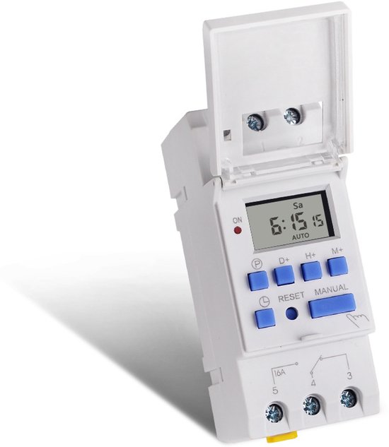 Digitaler Wochentimer – Lcd, Din-schiene, Programmierbar, 220 V