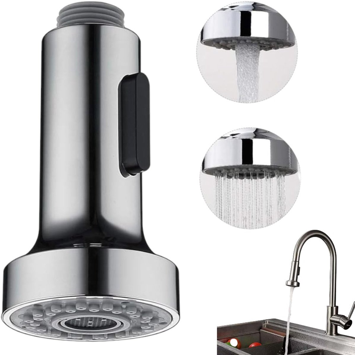 Küchenarmatur, 2-funktions-küchenarmatur-brausekopf, Ausziehbrause-armaturersatz Für Küchenarmatur