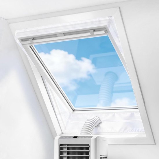 Fensterdichtung Für Mobile Klimageräte, Heißluftstopper Zur Befestigung An Kippfenstern, Für Fensterumfang Max. 300 Cm, 2 X 150 Cm