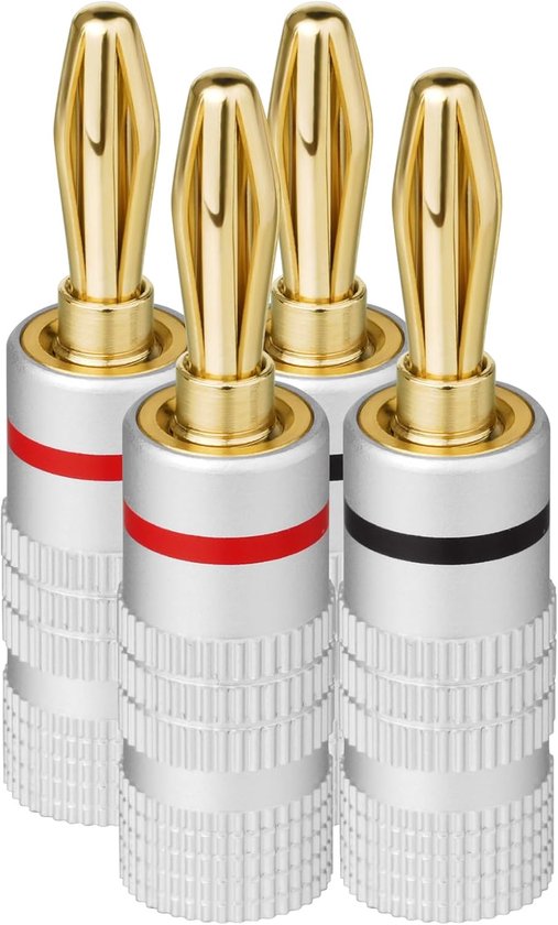 Set Mit 4 Lautsprechersteckern，4-mm-lautsprecherstecker，geeignet Für Lautsprecher，lautsprecherkabel Und Stereo-receiver