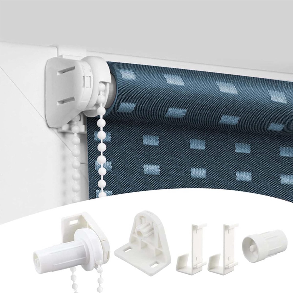 16-teiliges Rollo-reparaturset – Ersatzhalterung Für Rollos – Rollo-zubehör – Einfache Montage – Robust Und Langlebig – Weiß – Ersatzkette Für Rollos