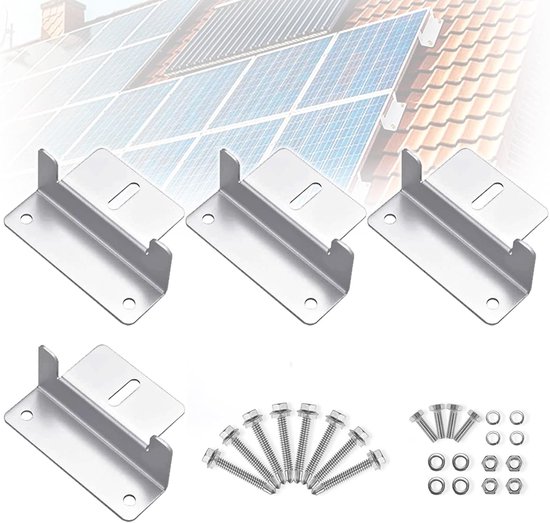 Z-förmige Solarmodulhalterungen, Inklusive Schrauben, Aluminium-montageset, Geeignet Für Wohnmobile, Boote Und Dächer