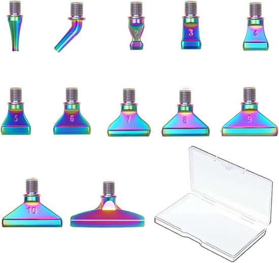 12-teiliges Set Mit Stiftspitzen Für Diamond Painting，edelstahlspitzen Für Diamond Painting (für 1 Bis 10 Strasssteine)，mit Schraubgewinde