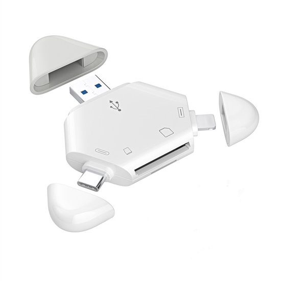 3-in-1 Sd-kartenleser – Für Iphone/ipad, Usb-c/usb-a, Wildkamera, Windows/mac/linux/android