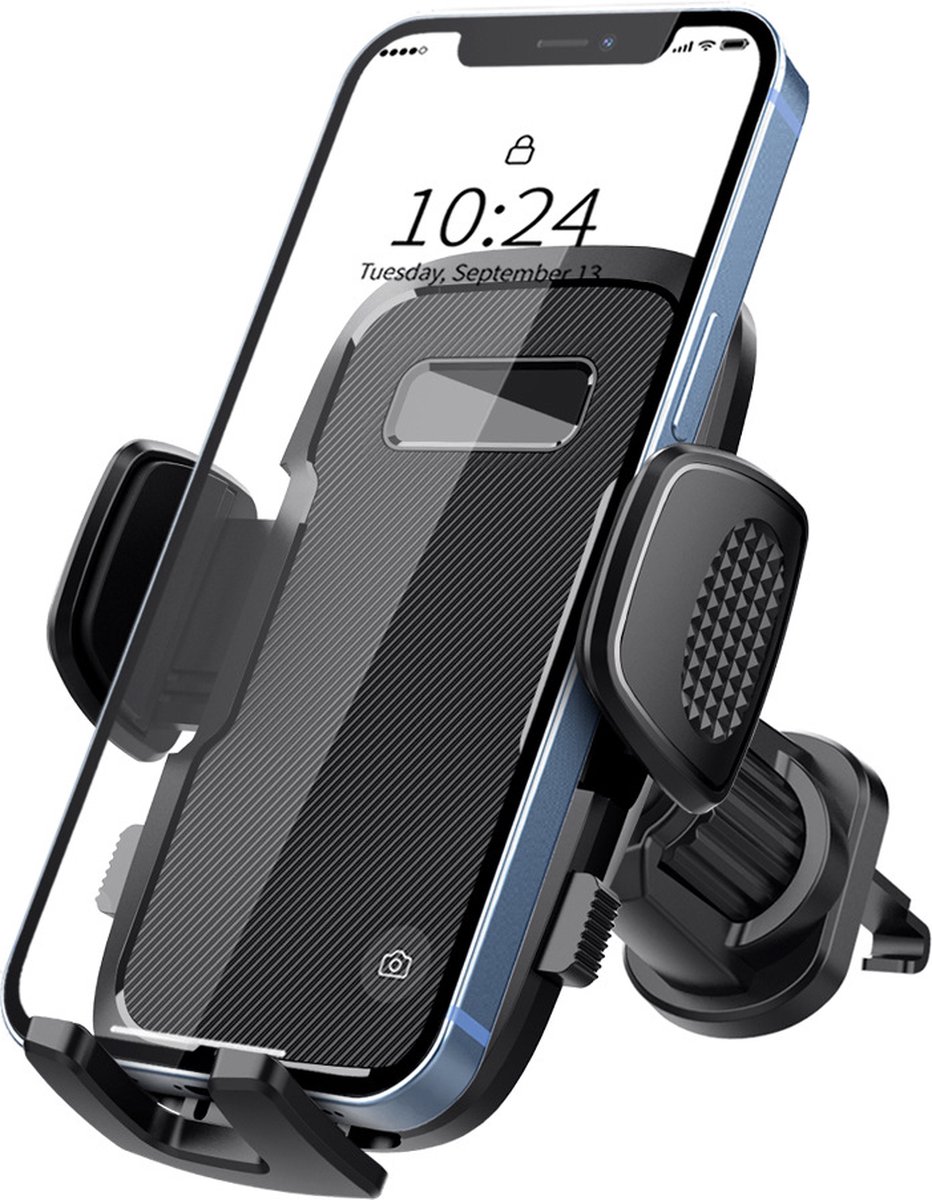 Belüftete Auto-handyhalterung – Schwarzer Handyhalter – Handyhalterung – Universelle Gsm-halterung – Auto-handyhalterung – Autozubehör – Gsm-halterung Fürs Auto – Gsm-halterung Für Alle Handys