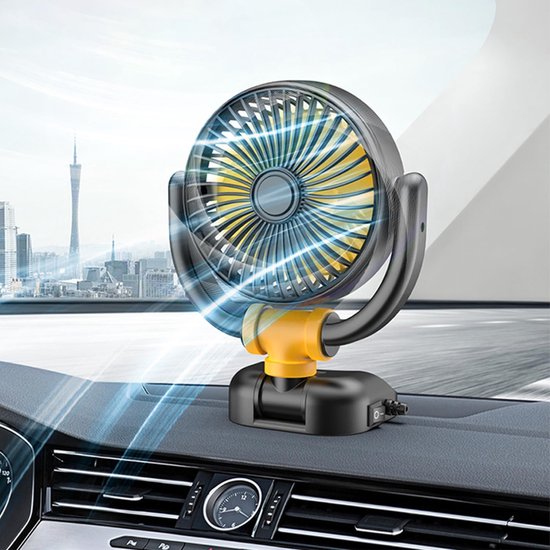 12v Elektrischer Autolüfter，360-grad Drehbar，zigarettenanzünderbuchse，leistungsstark Und Leise，geeignet Für Lastwagen，suvs Und Wohnmobile