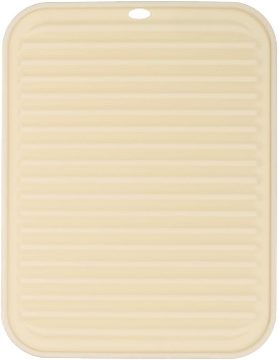 Silikon-abtropfmatte，küchenabtropfmatte，für Küchenarbeitsplatten，beigefarbene Messskala，geeignet Für Töpfe Und Pfannen，20 X 30 Cm