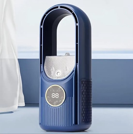 Mini-klimaanlage，blau，klimaanlage Mit Wasserfilter，mini-klimaanlage 4 In 1，3 Windgeschwindigkeiten，usb-klimaanlage，ambientebeleuchtung