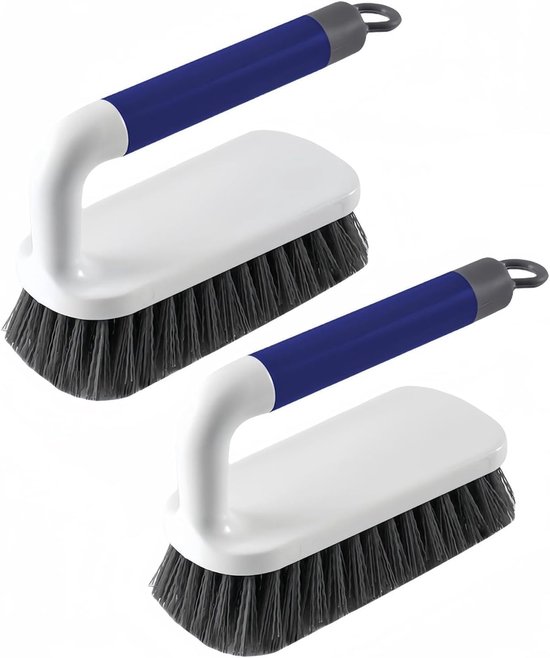 Scheuerbürste – Reinigungsbürsten Mit Griff – Für Dusche, Bad, Teppich, Küche Und Badewanne – 2er-pack – Blau