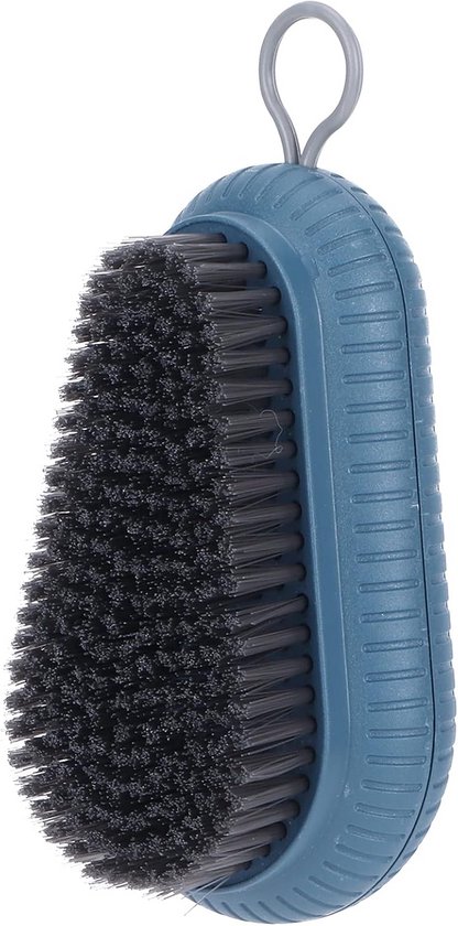 Robuste Scheuerbürste Mit Komfortgriff Für Haushalt, Kleidung Und Badezimmer – Blau
