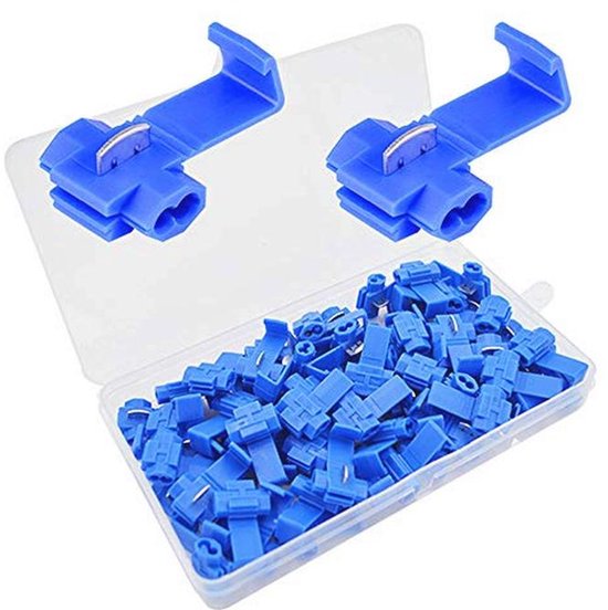 60-teiliges Schottisches Schnellverbinder-set Mit Verriegelung – Blau
