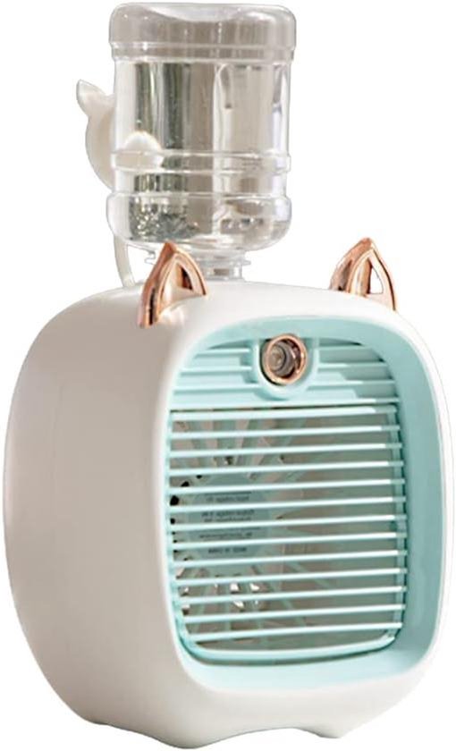Mini-luftkühler – Persönlicher Ventilator – Persönliche Kühlung – Nanotechnologie-spray – Kompakte Größe – Blau