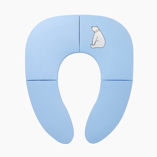 Faltbarer Kinder-toilettensitz，tragbarer Kinder-toilettensitz，toilettensitz Für Kleinkinder，stoßdämpfender Toilettensitz，29 X 34,5 Cm，blau