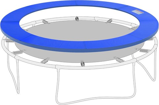 Schutzpolster – Trampolin-randabdeckung – Ersatz-schutzpolster Für Trampolinen Ø 244 Cm, Federabdeckung, Uv-beständig, Fest Verbunden – Blau