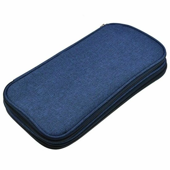 Leerer Aufbewahrungsbeutel Für Häkelnadeln, Stricknadeln Und Scheren – Blau