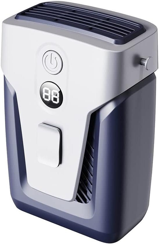 Hüftclip-ventilator, Tragbarer Mini-ventilator Zum Umhängen, Wiederaufladbar, Kühlung Für Outdoor-sportarten, Hüftclip-ventilator (farbe: Blau)