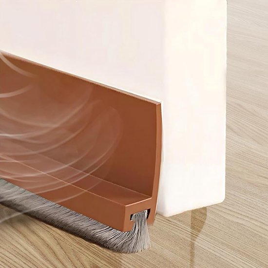 100 Cm Brauner Türkleber, Selbstklebend Und Zuschneidbar, Schalldämmender Türdichtungskleber, Türkleber, Türbodendichtung, (braun)