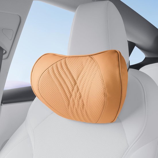 Kopfstützen- Und Nackenstützkissen，weiches Kopfstützenkissen Aus Memory-schaum，geeignet Für Das Auto，atmungsaktive Kopfstütze，braun