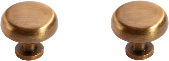 Kleiderschrankgriffe，2 Stück，für Kleiderschrank，schubladen Und Türen，braun，durchmesser 28 Mm