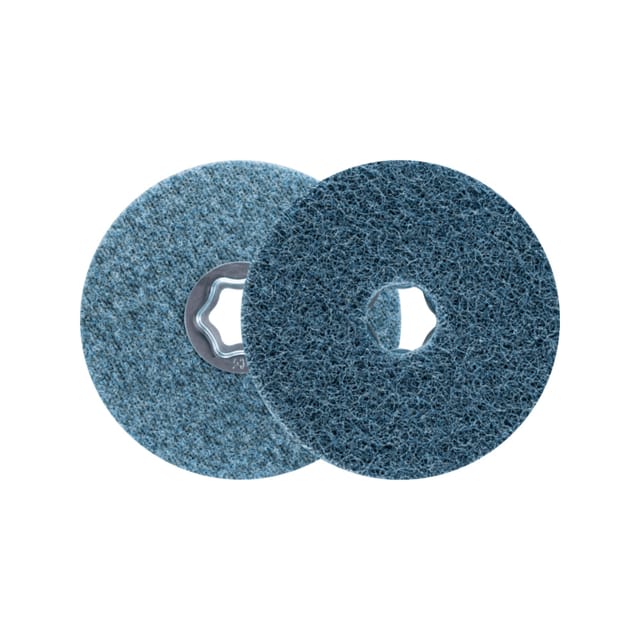 PFERD TOOLS COMBICLICK harte Vliesronde CC Ø 100mm A240F für Feinschliff und Finish mit Winkelschleifer