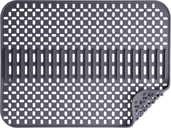 Silikon-spülbeckenmatte – Spülbeckenschutz – 1 Stück – Dunkelgrau – 43 X 32 Cm