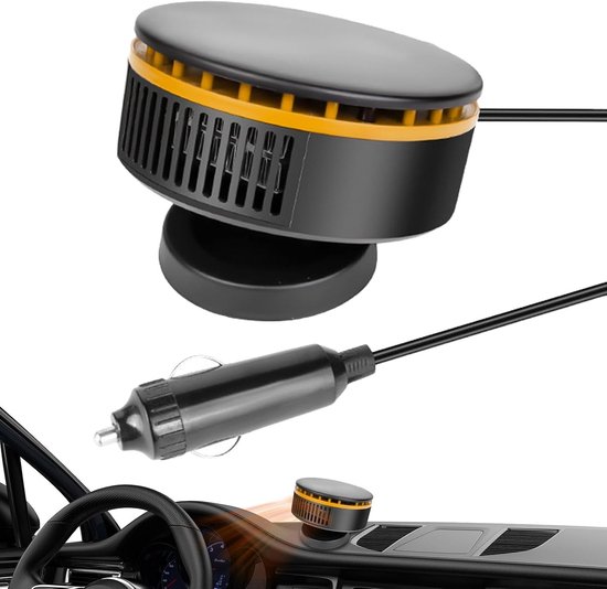 Autoheizung 12v, Verstellbarer Heißluftgebläse – Schwarz Und Gelb
