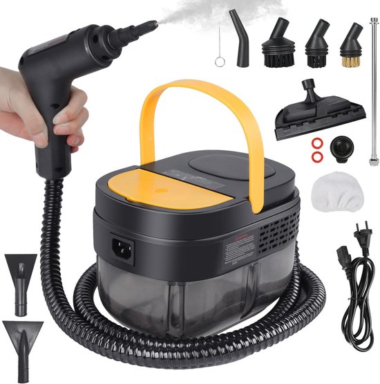 Handdampfreiniger – Leistungsstarkes Dampfgerät – Gründliche Reinigung – Schnelles Aufheizen In 10 Sekunden – 1600-ml-tank – Gelb