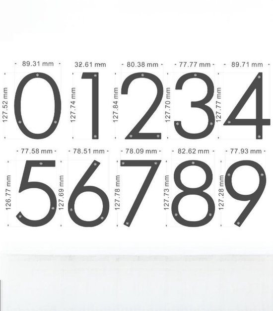 Goldfarbene Hausnummer Aus Metall，12,7 Cm，nummer 1，schwebende Hausnummer，hausnummer Für Den Außenbereich，3d-hausnummer，minimalistisches Design