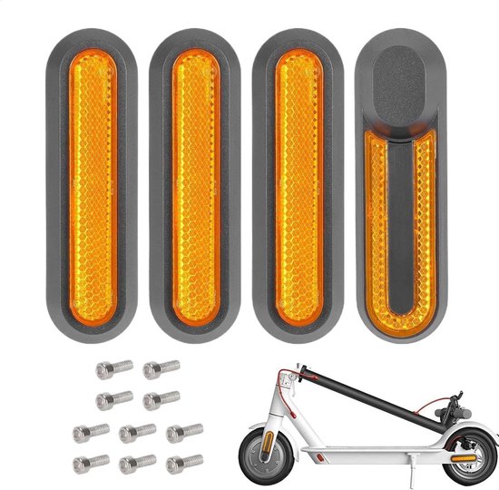 Reflektierende Streifen Für Skateboard-rollen, Passend Für Xiaomi M365, Pro, 1s, Essential, Pro2, Gelb