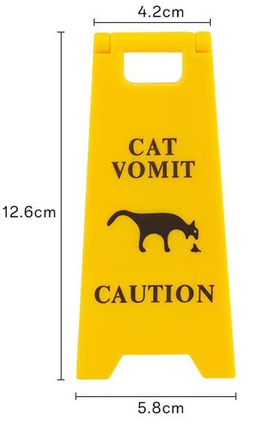 Warnschild „hunde- Und Katzenerbrechen“，5er-set Warnschilder „katzenerbrechen“，ca. 12,7 Cm (5 Zoll) Warnschild „katzenerbrechen