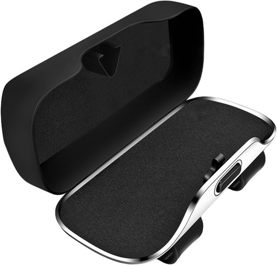 Sonnenbrillenhalter Fürs Auto，aufbewahrungsfach Für Autobrillen，aufbewahrungsfach Für Sonnenblendenclips，grau，18,5 × 6,5 × 8,1 Cm