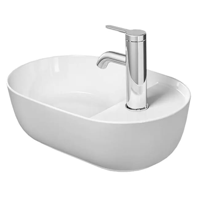 Duravit Aufsatzwaschtisch Luv 42x27cm, gs, m HL, o. ÜL, m HLB, we/we