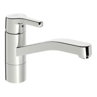 Hansa Spültisch-Einhebelmischer HANSAPALENO schwenkb., Ausl. 215mm, ND, chrom