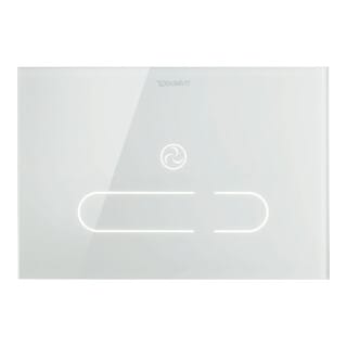 Duravit Betätigungsplatte DuraSystem A2 23x15,7cm, ber.los., Glas weiß, für WC