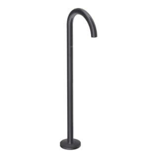 hansgrohe Fertigmontageset Axor Uno Wanneneinlauf boden, ge, Ausl. 226mm, matt-sw