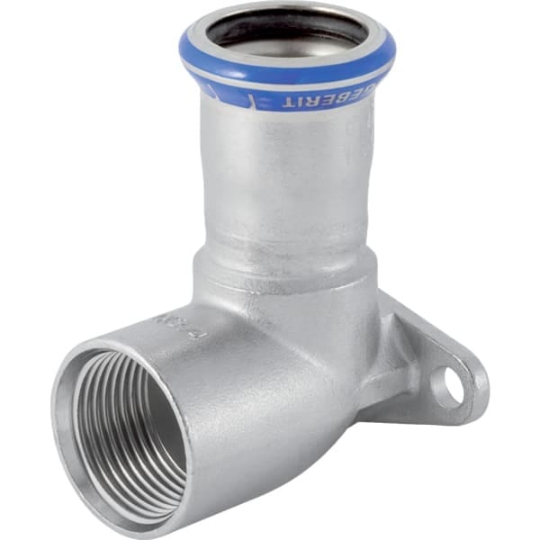 Geberit Anschlusswinkel Mapress 90G, ES, d 18mmxRp 1/2, labs-f, L 43mm