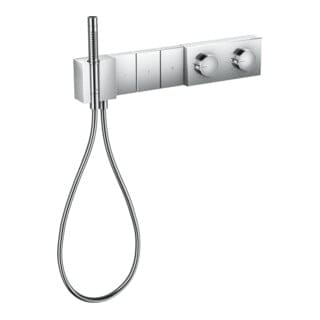hansgrohe Fertigmotageset Sel. Axor Edge UP-Thermostat, 3 Verbr., Diamantschl., chr