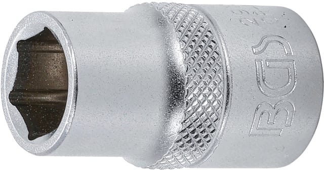 BGS Steckschlüssel-Einsatz Sechskant Antrieb Innenvierkant 12,5 mm SW 13 mm