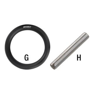HAZET O-Ring 880S-G1317 Vierkant hohl 10 mm (3/8 Zoll) Durchmesser 16 x 3,5