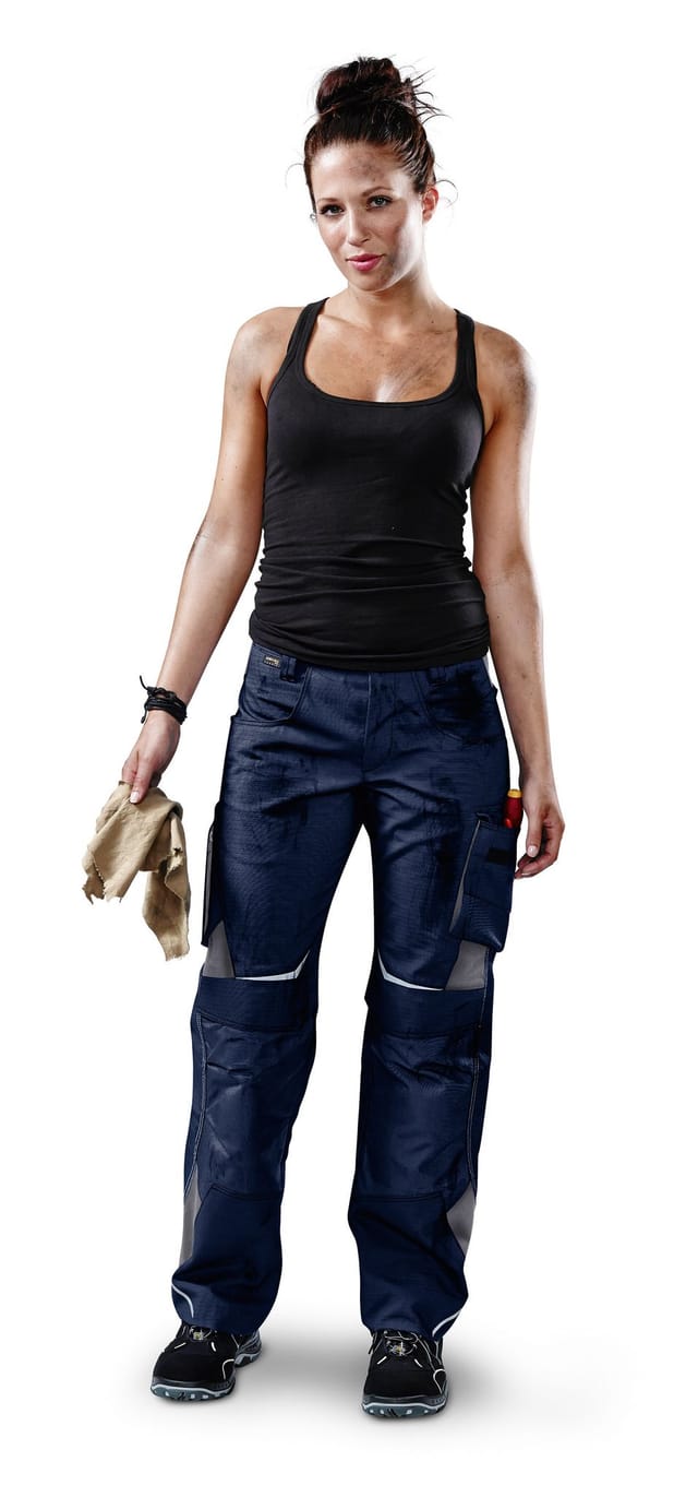 Kübler Pulsschlag Damenhose 2124 dunkelblau/anthrazit Größe 54