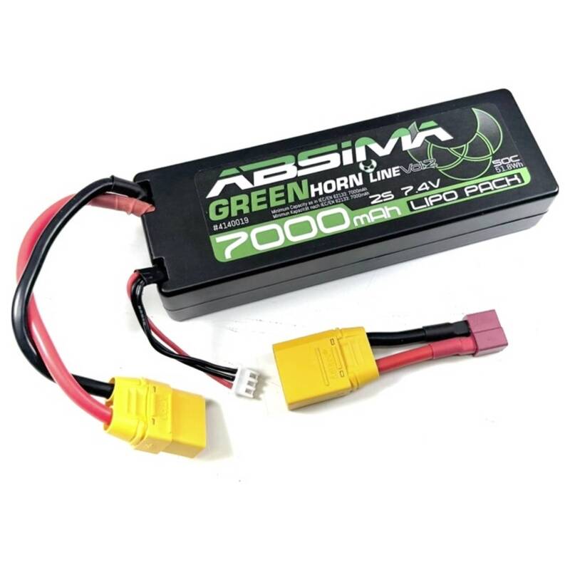 [gebraucht] B-ware Lipo 2s 7,4v 7000mah 50c Akkupack Xt90 Für Modellbau Absima