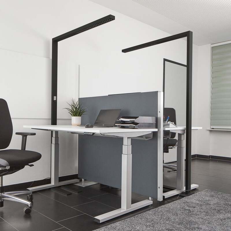 [gebraucht] B-ware Arcchio Led-büro-stehlampe Jolinda Schwarz 4000k Mit Sensor Und Touchdimmer